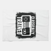 Gaming - klassiek opgeleid - Grappig videospel Theedoek (Horizontaal)