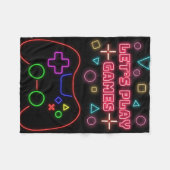 Gaming laat games spelen fleece deken (Voorkant (Horizontaal))