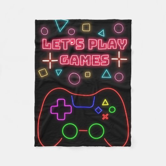 Gaming laat games spelen fleece deken (Voorkant)