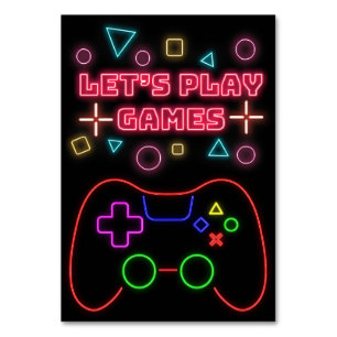 Gaming laat games spelen kaart