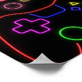 Gaming laat games spelen poster (Hoek)