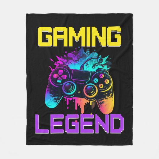 Gaming Legend Fleece Deken (Voorkant)