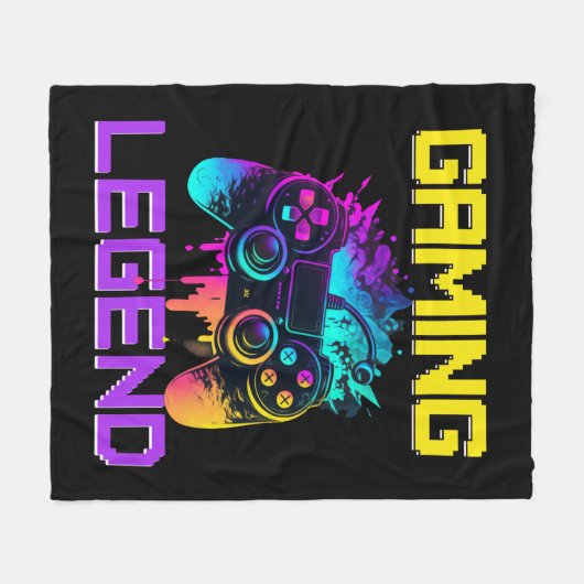 Gaming Legend Fleece Deken (Voorkant (Horizontaal))