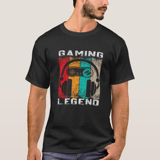 Gaming Legend PC Gamer Zoon Brother Video Games Co T-shirt (Voorkant)