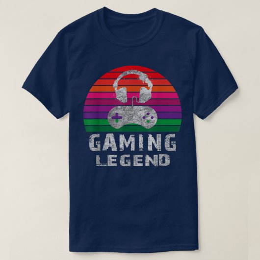 Gaming Legend Players Joystick Video Games Fans Vi T-shirt (Design voorkant)