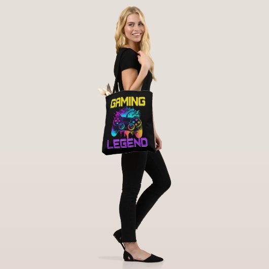 Gaming Legend Tote Bag (Op model)