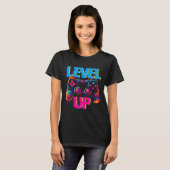 Gaming Level Up Game Controller Video Game Pop Kun T-shirt (Voorkant volledig)