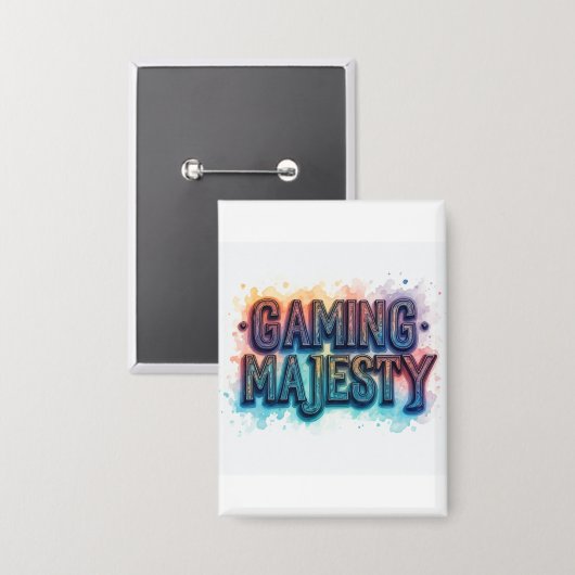 Gaming Majesteit Button (Voorkant / Achterkant)