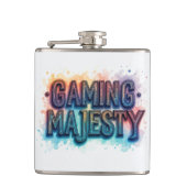 Gaming Majesteit Heupfles (Voorkant)