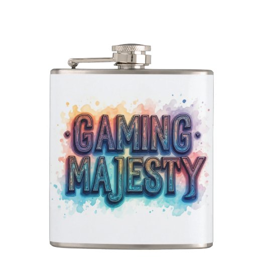 Gaming Majesteit Heupfles (Voorkant)