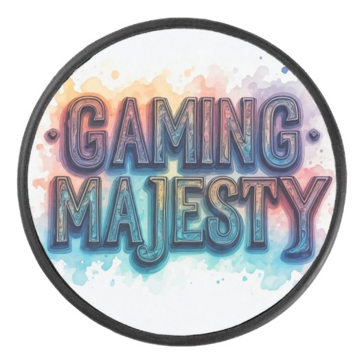 Gaming Majesteit Hockey Puck (Voorkant)