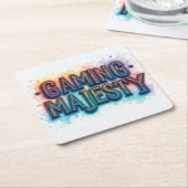 Gaming Majesteit Kartonnen Onderzetters (Schuin)