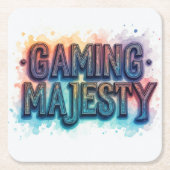 Gaming Majesteit Kartonnen Onderzetters (Voorkant)