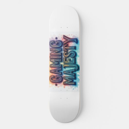 Gaming Majesteit Persoonlijk Skateboard (Voorkant)