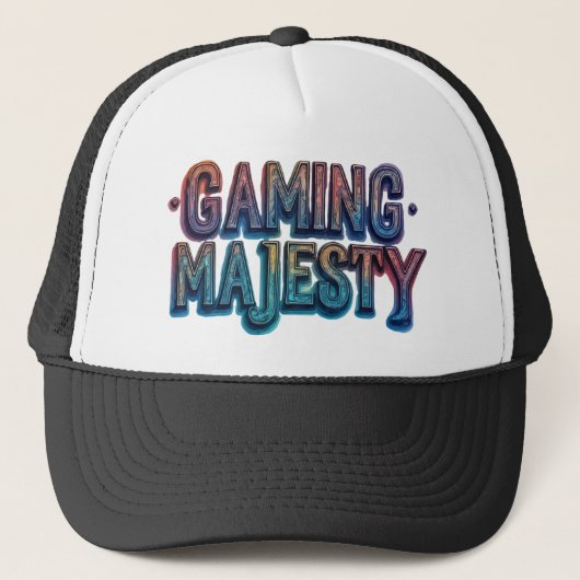 Gaming Majesteit Trucker Pet (Voorkant)