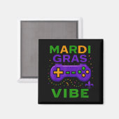 Gaming Mardi Gras-sfeer Retro videogame-controller Magneet (Voorkant / Achterkant)