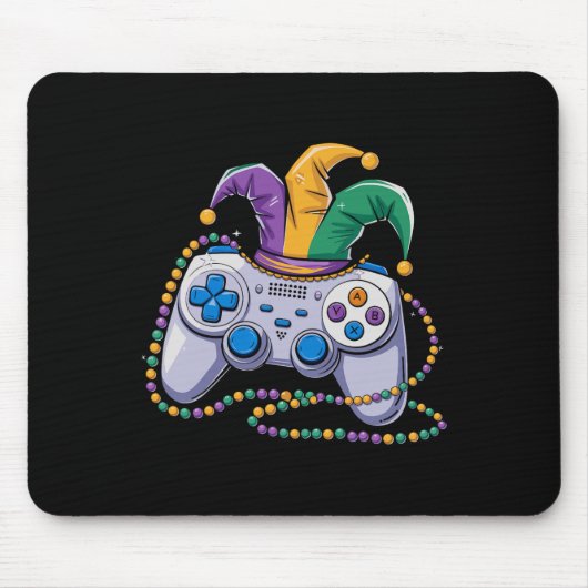 Gaming Mardi Gras Video Game Controller voor Jeste Muismat (Voorkant)