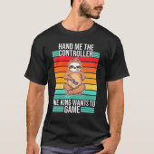 Gaming me de controller King Console gamer T-shirt (Voorkant)