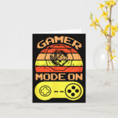 Gaming Mode On Funny Game Quotes Gift For Players Kaart (Gele Bloem)