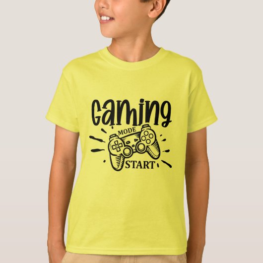 Gaming Mode Start T-shirt (Voorkant)