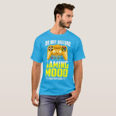 Gaming-modus geactiveerd games niet storen t-shirt (Voorkant volledig)