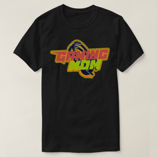 Gaming Moeder grappige badge hoofdtelefoon T-shirt (Design voorkant)