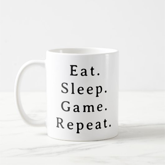 Gaming Mok – Eet Slaap Game Herhaal (Links)