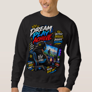 Gaming Motivatie – Dream Play Achieve T-Shirt