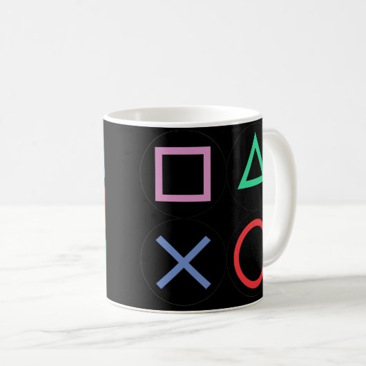 Gaming Mug – Pixels Power Play Neon Coffee Cup Koffiemok (Voorkant rechts)