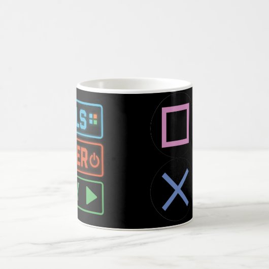 Gaming Mug – Pixels Power Play Neon Coffee Cup Koffiemok (Center)