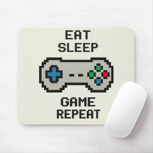 Gaming Muismat – Pixel Art Videospelomslag (Met muis)
