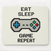 Gaming Muismat – Pixel Art Videospelomslag (Voorkant)