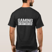 Gaming "Niet storen" Donker T-shirt (Achterkant)