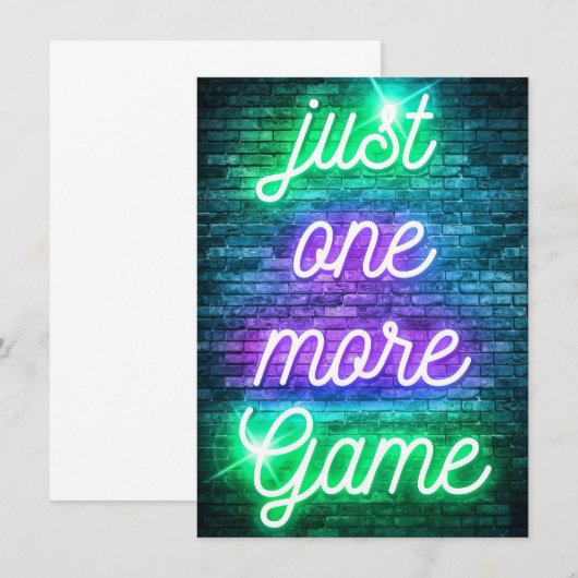 Gaming Nog Eén Keer Meer Kaart (Voorkant / Achterkant)