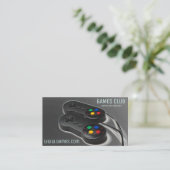 Gaming online games, computerbedrijf visitekaartje (Staand voorkant)