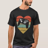 Gaming Ontwerp Retro Video Gamer Speler Hoofd T-shirt (Voorkant)