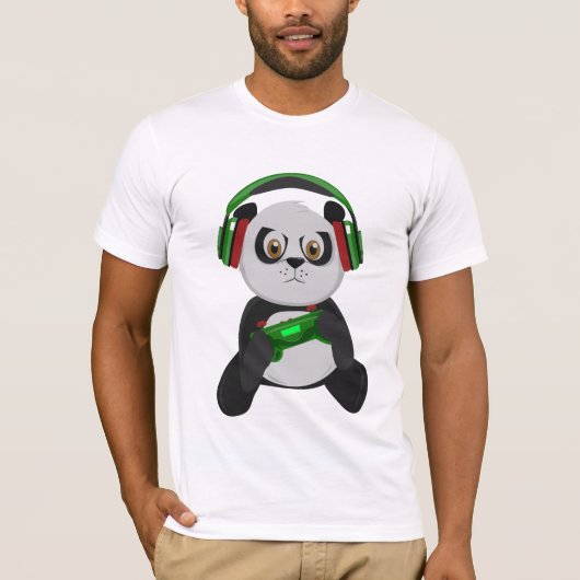 Gaming Panda T-shirt (Voorkant)