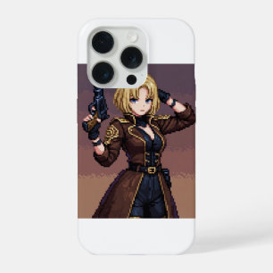 Gaming Pixel Art Deken – Gezellige Gamer Sfeer iPhone 15 Pro Case
