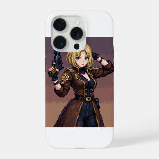 Gaming Pixel Art Deken – Gezellige Gamer Sfeer iPhone 15 Pro Case