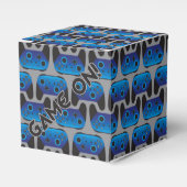 Gaming Pro Gamer Party Favor Box, Blauw Bedankdoosjes (Voorkant Zijde)