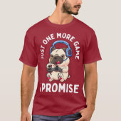 Gaming Pug Gamer Hondenliefhebber Video Game Boys T-shirt (Voorkant)