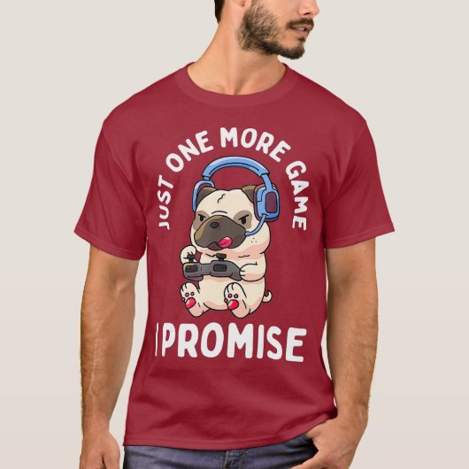 Gaming Pug Gamer Hondenliefhebber Video Game Boys  T-shirt (Voorkant)