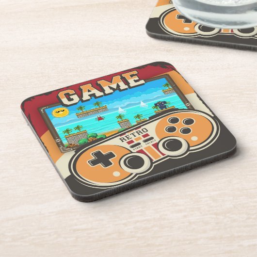 Gaming Remote Controller Retro Bier Onderzetter (Linkerzijde)