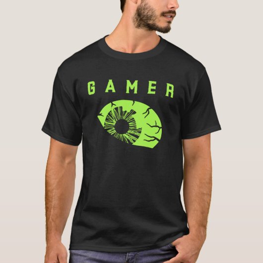 Gaming Shirt Kinder Tiener Gamer Eye Graphic Tshir (Voorkant)