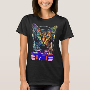 Gaming Somalische Kat Speler Dier Video Gamer Mann T-shirt