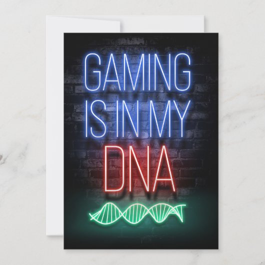 Gaming staat in mijn DNA Save The Date (Voorkant)