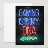 Gaming staat in mijn DNA Save The Date (Voorkant / Achterkant)