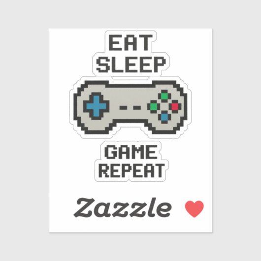 Gaming Stickers Pack – Pixel Art Video Game (Vel)