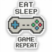 Gaming Stickers Pack – Pixel Art Video Game (Voorkant)
