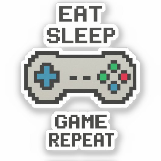 Gaming Stickers Pack – Pixel Art Video Game (Voorkant)